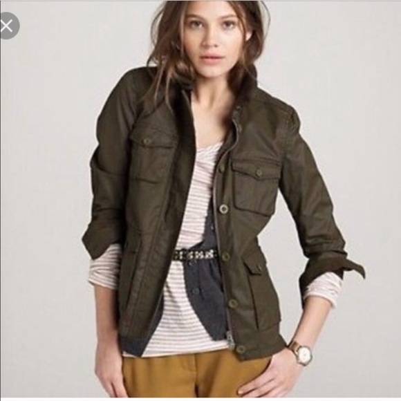 J. Crew Jackets & Blazers - • J. Crew • Washed and Aged Utility Jacket Green